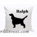 JDS Personalized Gifts Personalized English Springer Spaniel Classic Silhouette Throw Pillow JMSI2537
